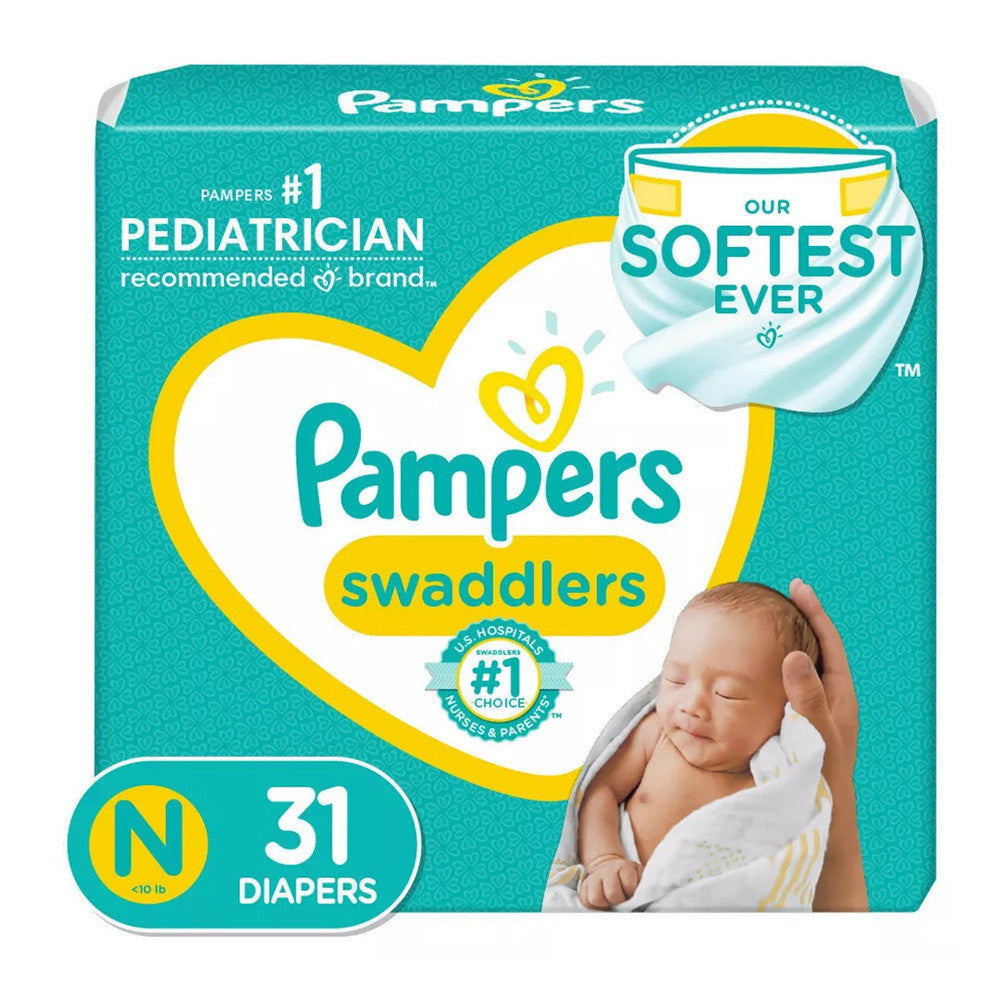 Pampers Swaddlers Diapers Newborn - 31 Ea
